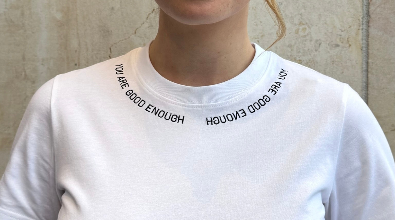 Empowerment Casual T-Shirt „You are good enough“ - 100% organic cotton