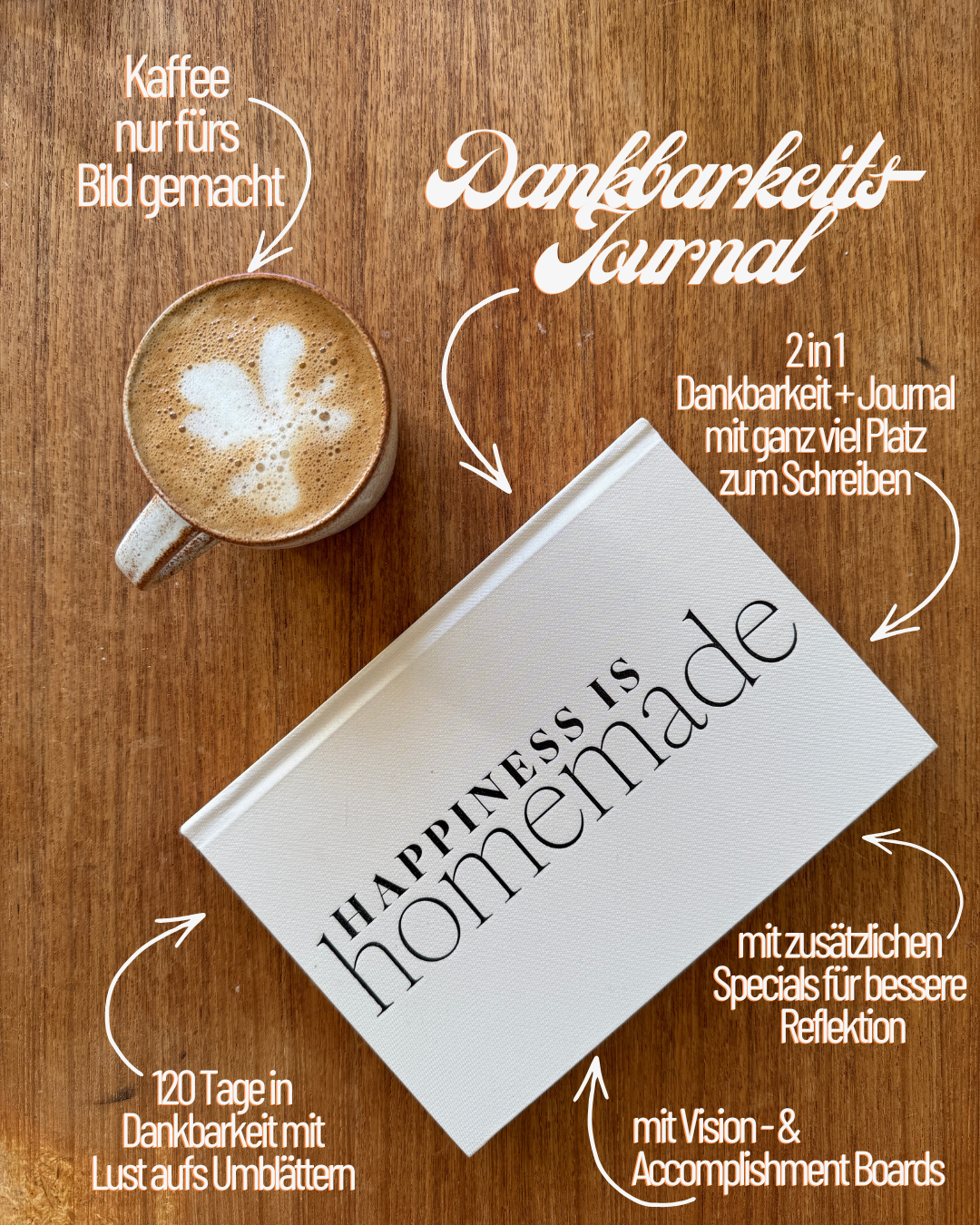 Dankbarkeits-Journal "Happiness is Homemade"