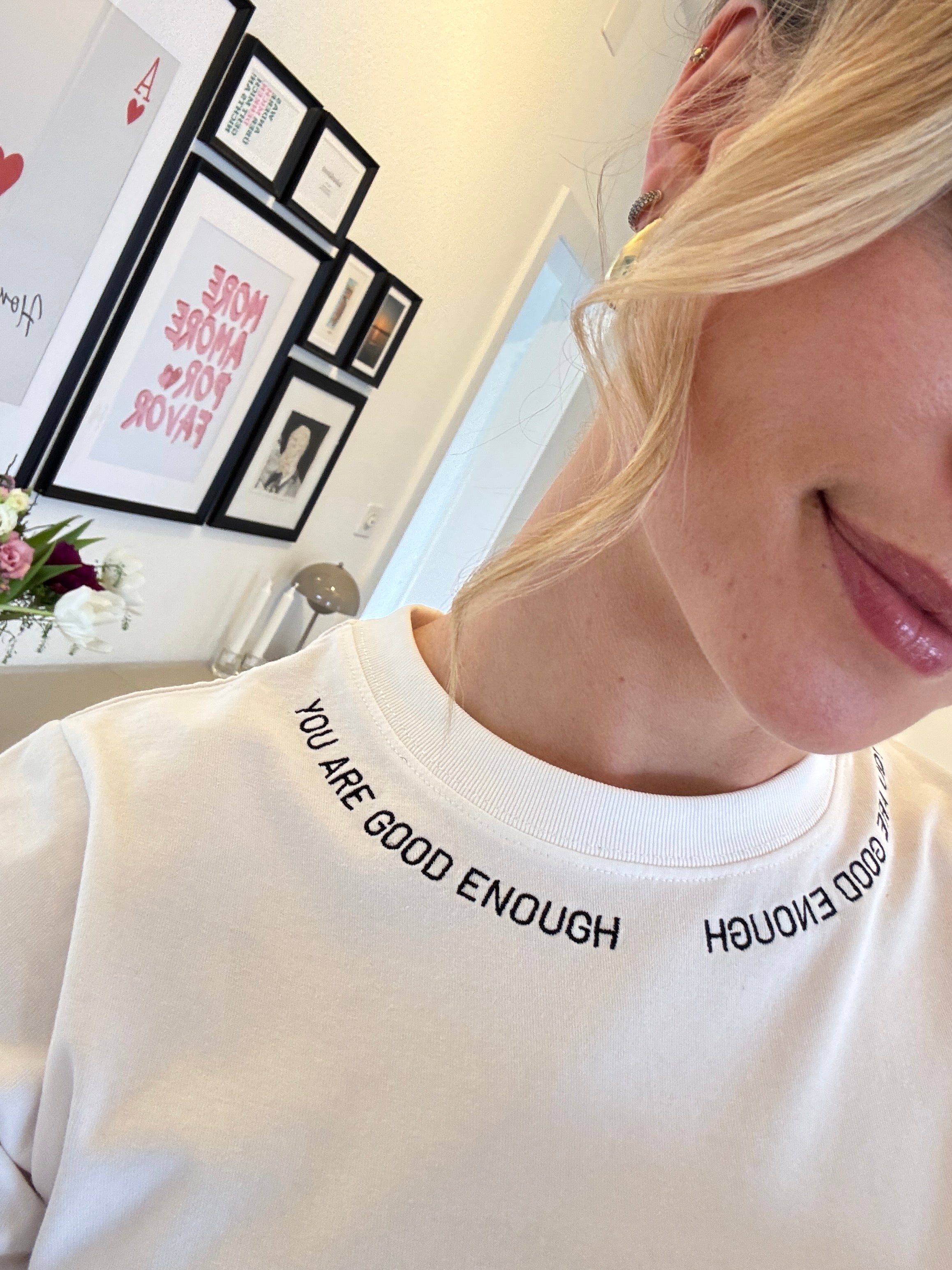 „You are good enough“ -  Empowerment Casual T-Shirt - 100% Bio-Baumwolle
